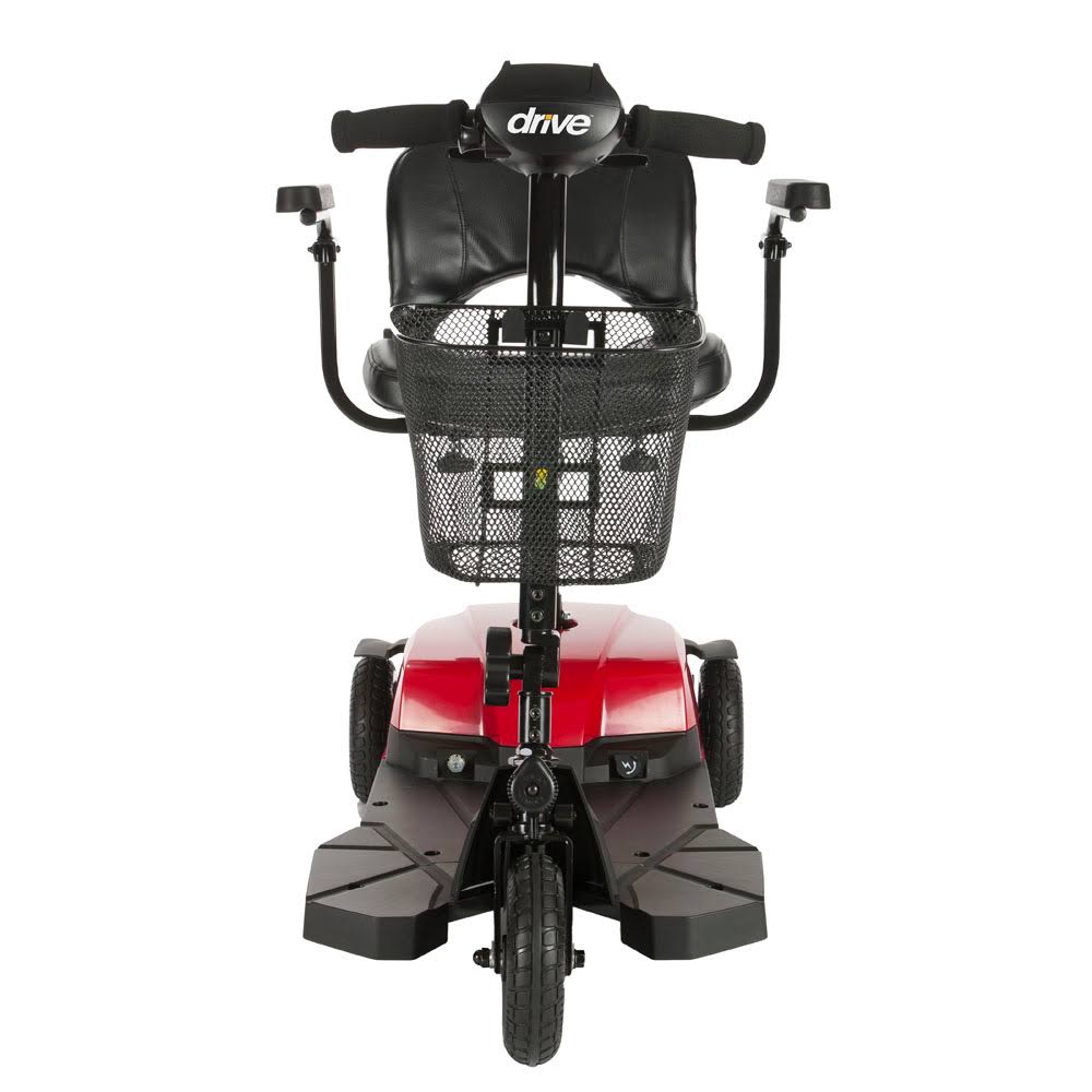Red 4 Wheel Transportable Power Mobility Scooter V520