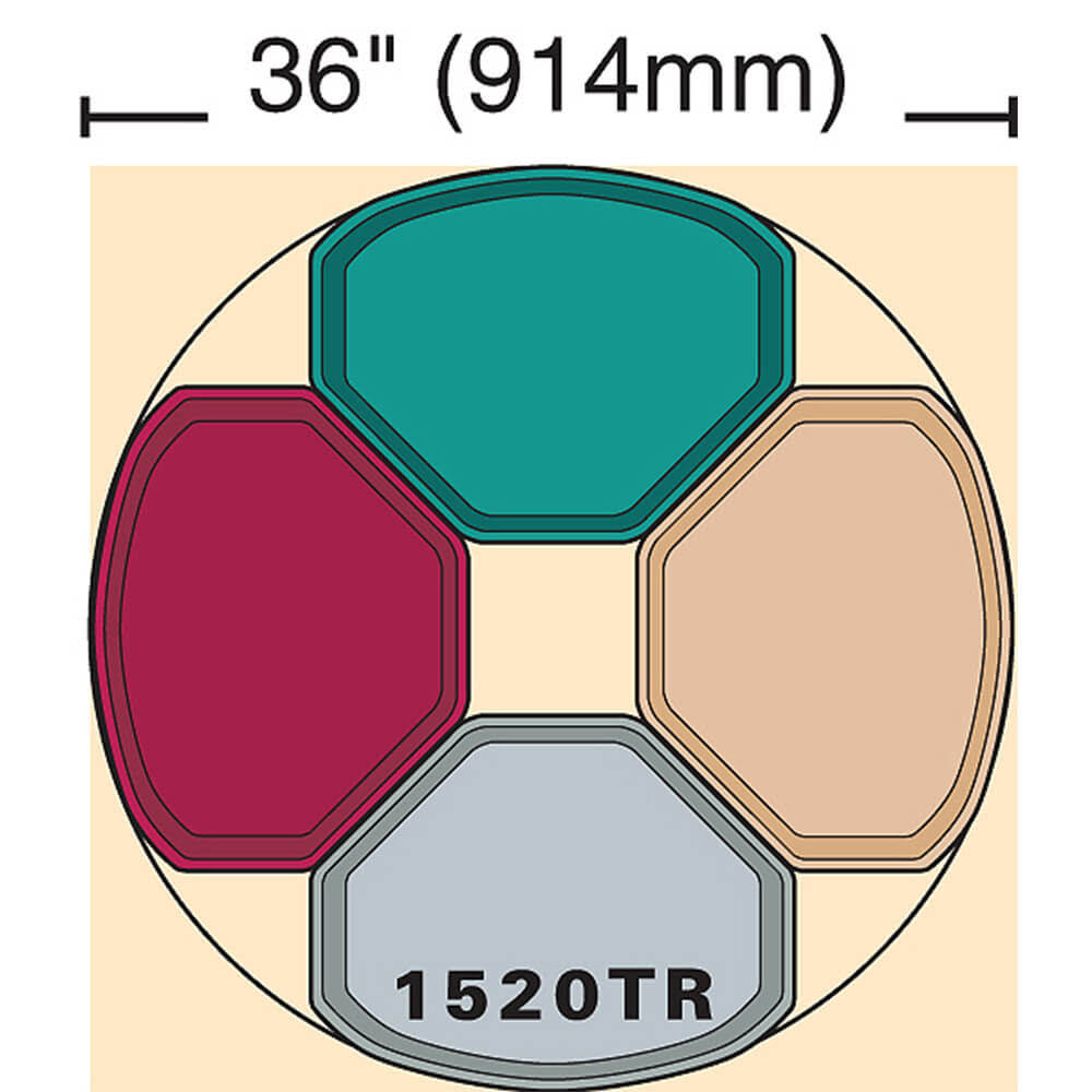 Taupe Fiberglass Trapezoid Camtray Z230172