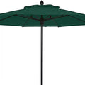 7.5' Oct Market 8 Rib Push up Black Canopy S17352