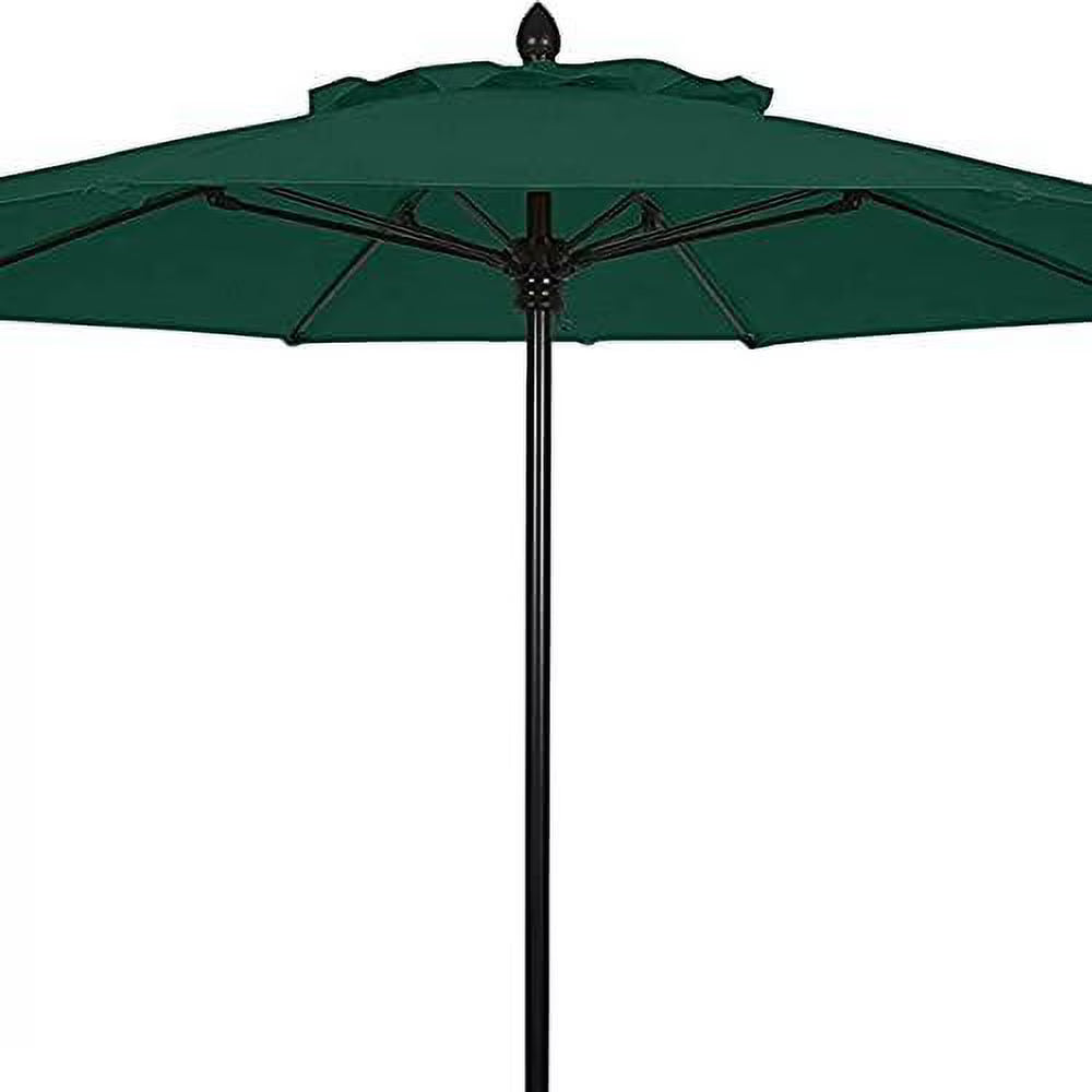 7.5' Oct Market 8 Rib Push up Black Canopy S17352