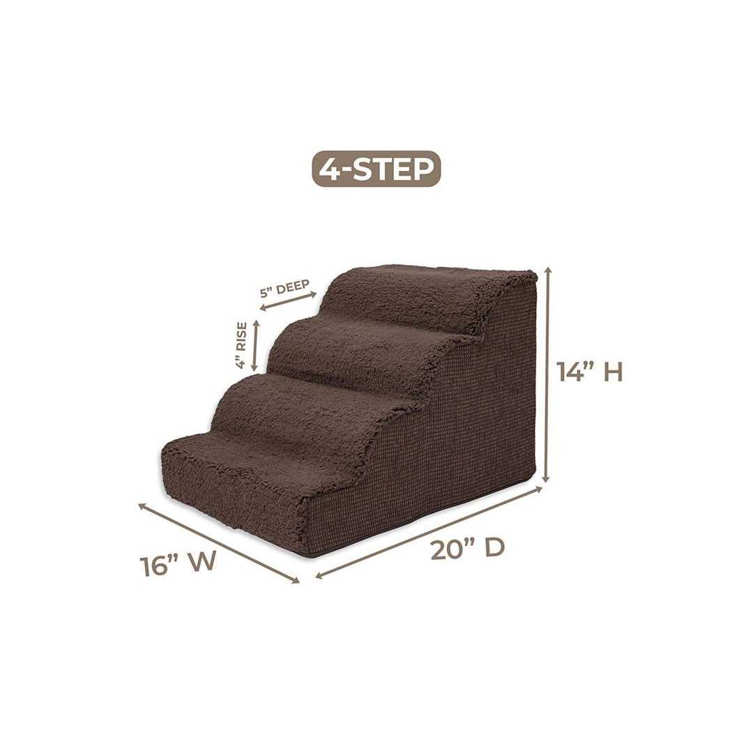 High Density Foam Scalloped Sherpa Top 4 Steps P422