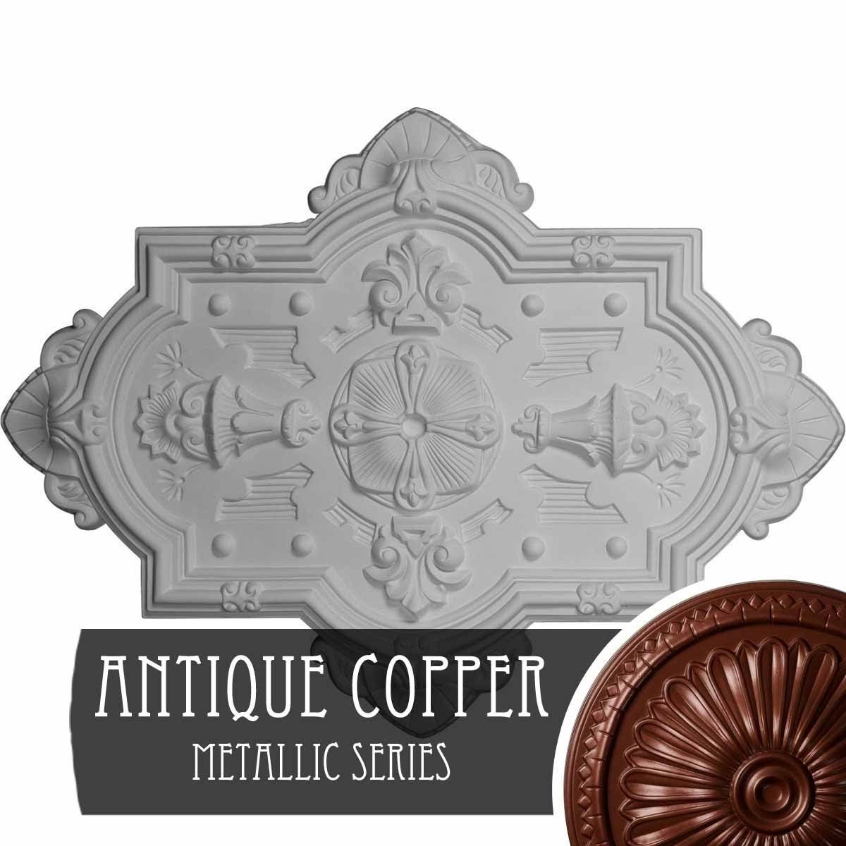 Cathedral Ceiling Medallion, Hand-Painted Pearl White I70703