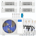 36,000 BTU 4 Zone Ceiling Cassette Ductless Air Conditioner and Heat Pump T3851