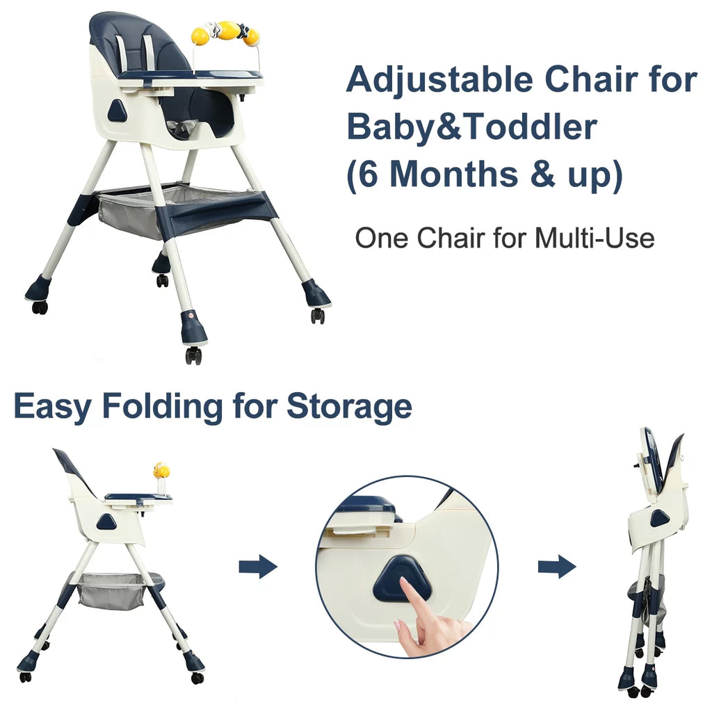 4-in-1 Baby High Chair Blue D519719
