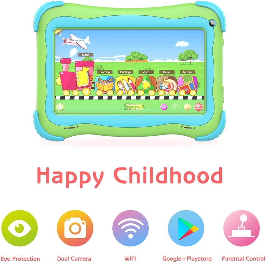Pack of 2 Android Kids Tablet with WiFi Dual Camera IPS Screen G44712