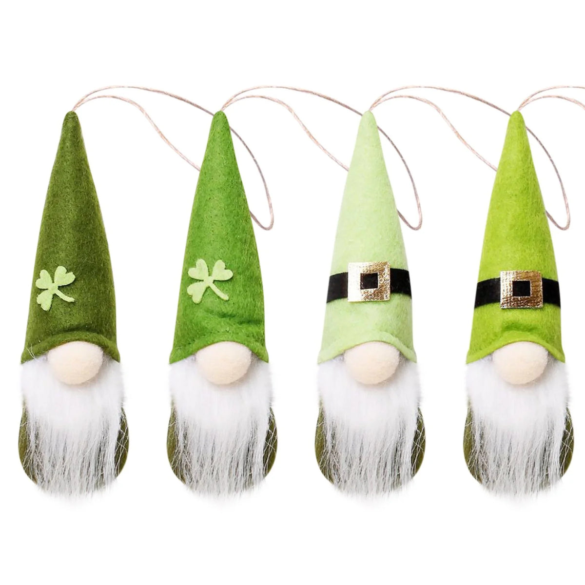St Patricks Day Gnome Doll Ornaments Set P529