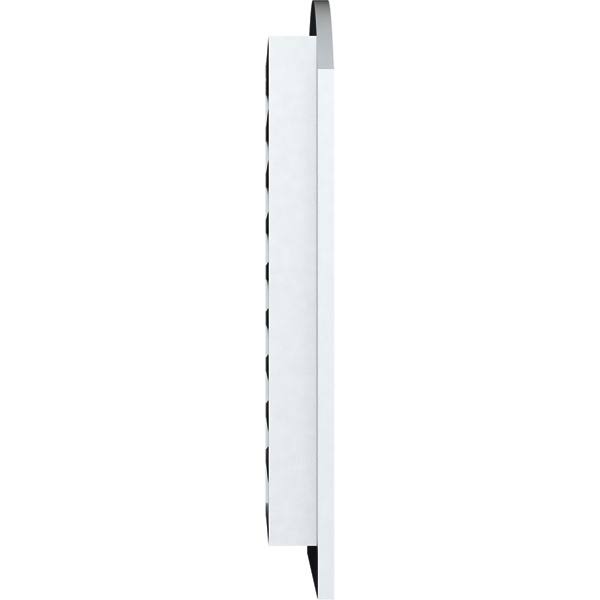 Arch Top PVC Gable Vent with Flat Trim Frame H695