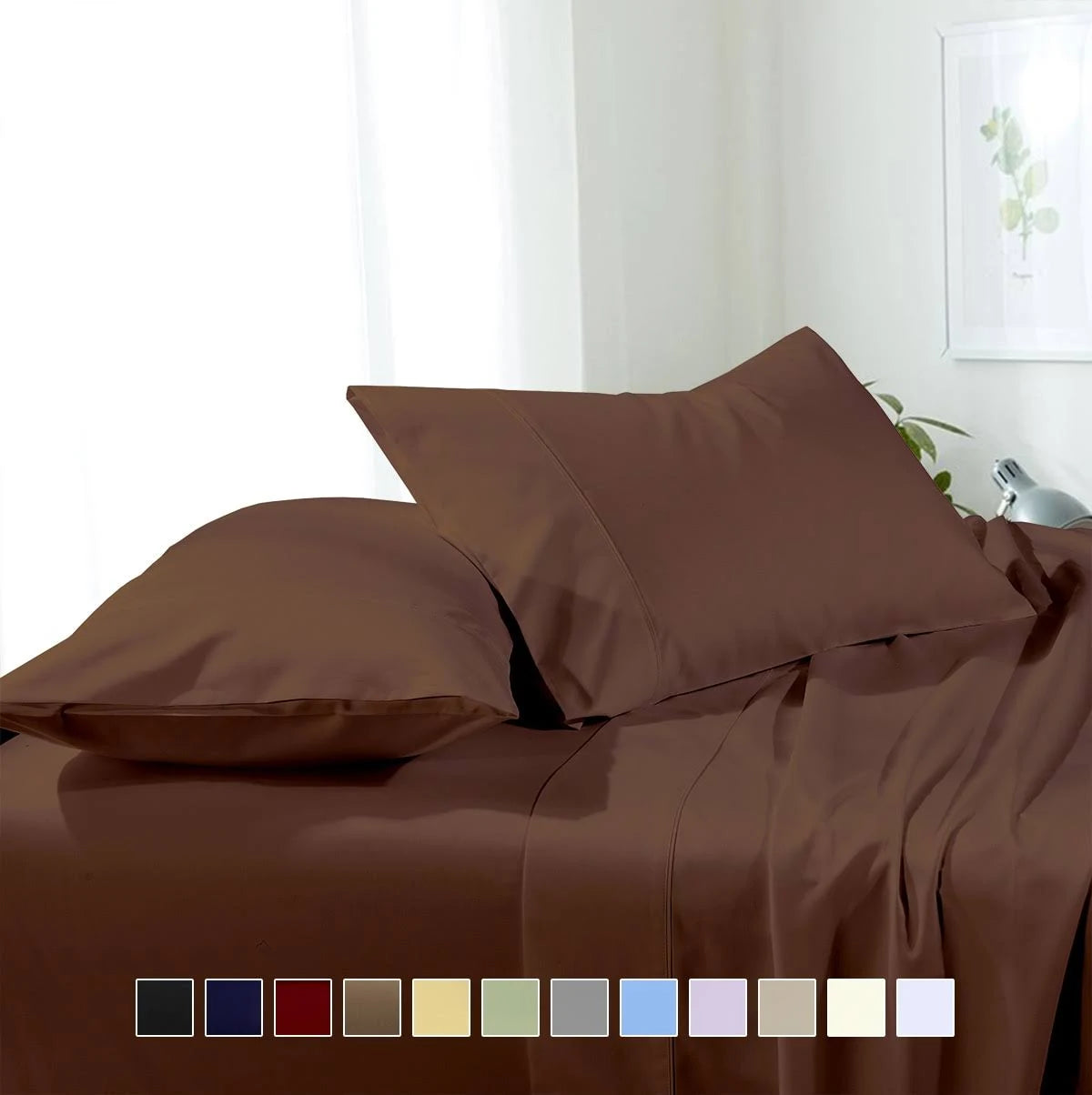 Split California King Microfiber Sheets L8972