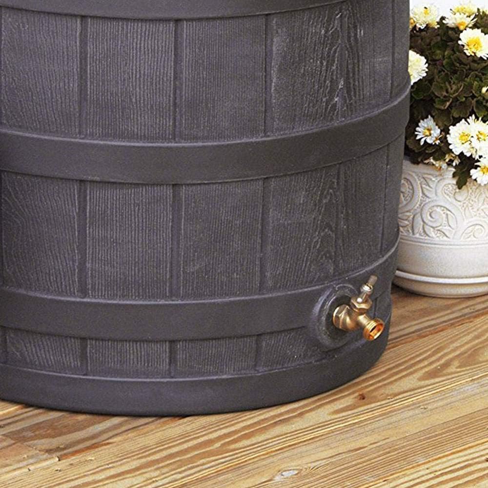 50 Gallon Plastic Rain Barrel with Brass Spigot (5 Pack) V4075