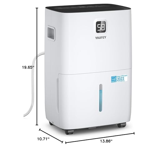 0.48 Gallon Dehumidifier with Auto or Manual Drainage D3928