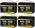 2 Pack 12V 100Ah Lithium LiFePO4 Battery with 100A BMS U640569