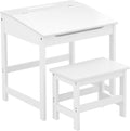 White Children's Desk and Stool Set E61688