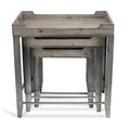 3 Piece Nesting Tables, Gray R7253