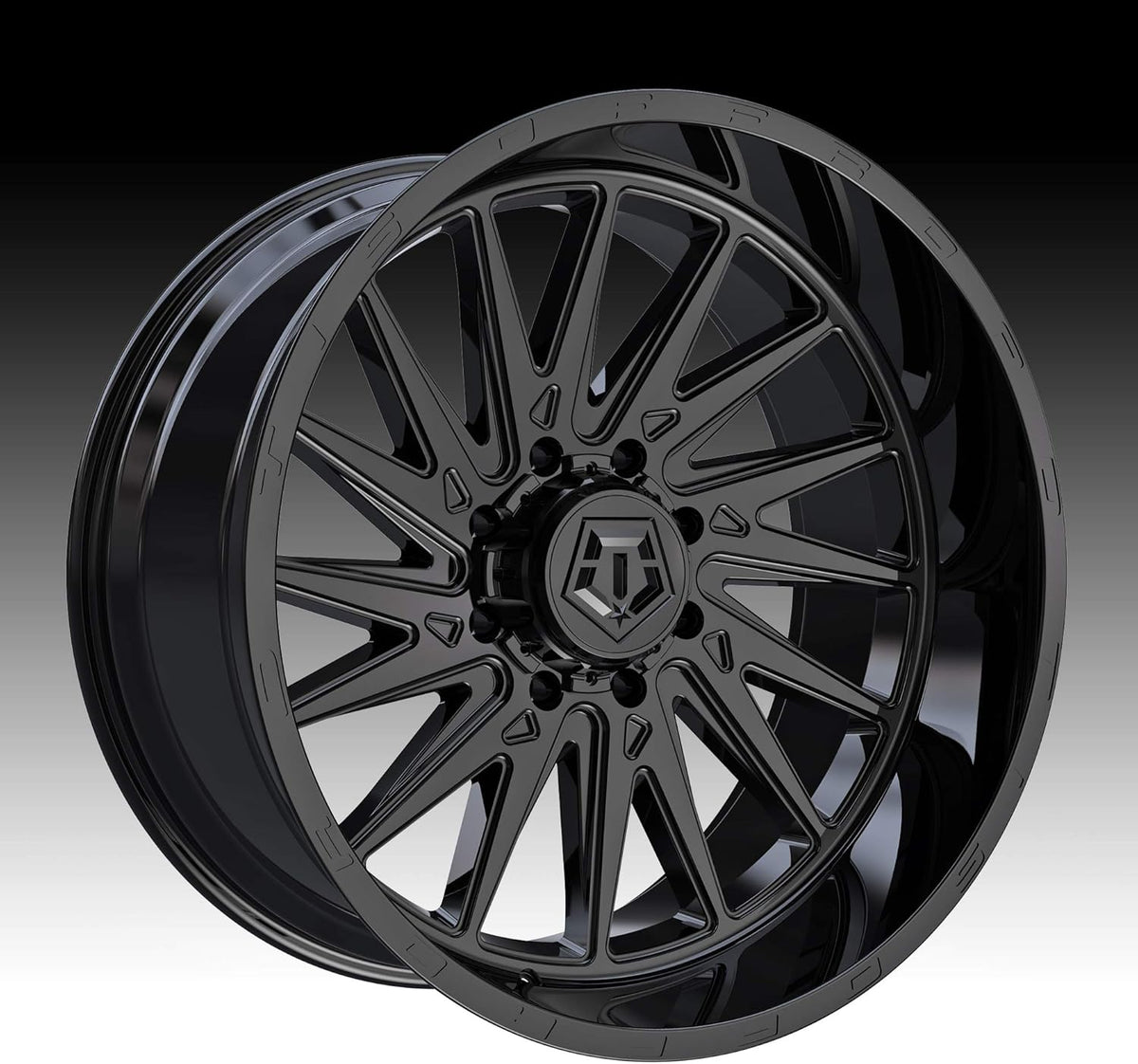 Black Wheel Rim 22" C592
