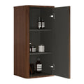 Striped Walnut Bathroom Floating Side Cabinet S4278