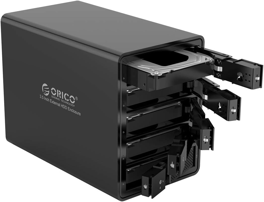 5 Bay USB 3.0 to SATA Aluminum Alloy RAID External Hard Drive Enclosure Z90878