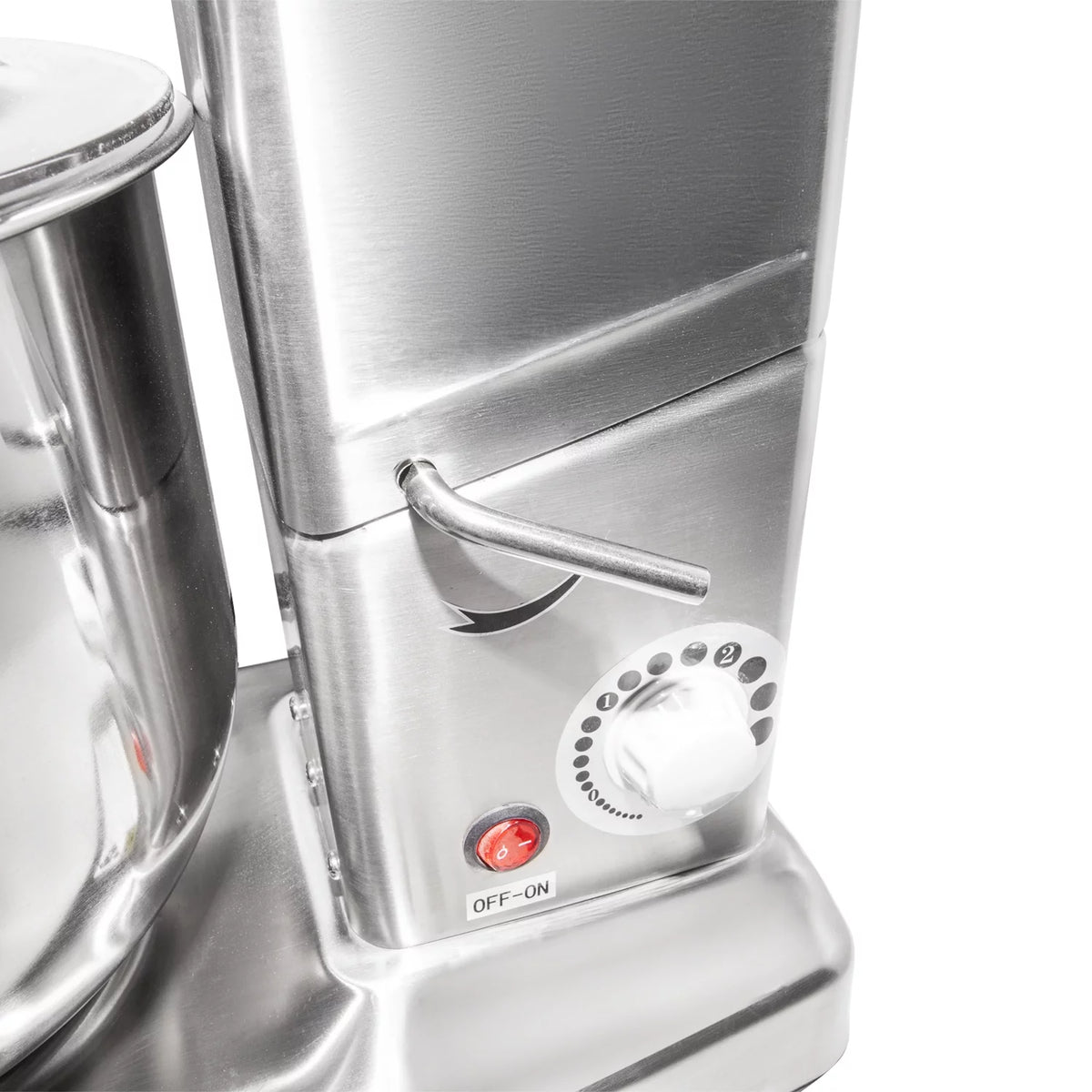 Commercial Food Mixer with Dough Hook, Wire Whip & Beater Stainless Steel 7L V1723