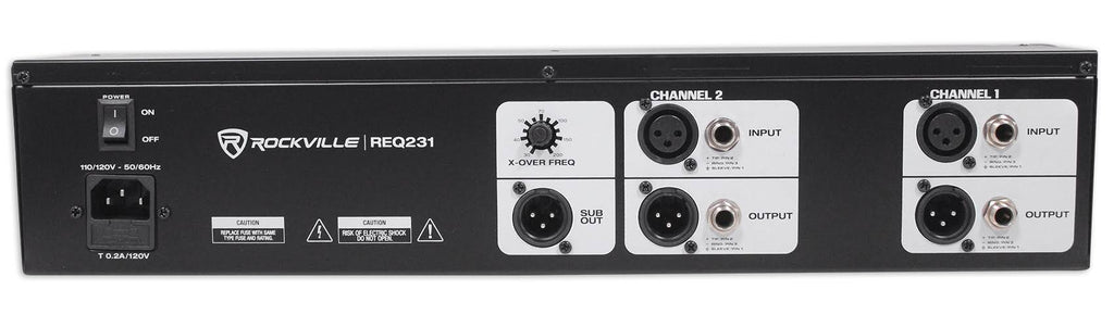 Dual 31 Band 1/3 Octave Graphic Equalizer with 3 Way Mono Crossover L4012
