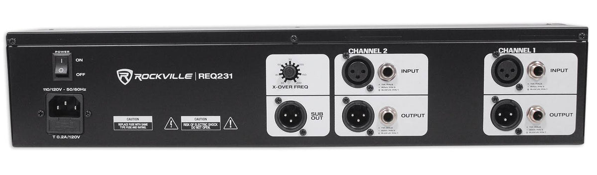 Dual 31 Band 1/3 Octave Graphic Equalizer with 3 Way Mono Crossover L4012