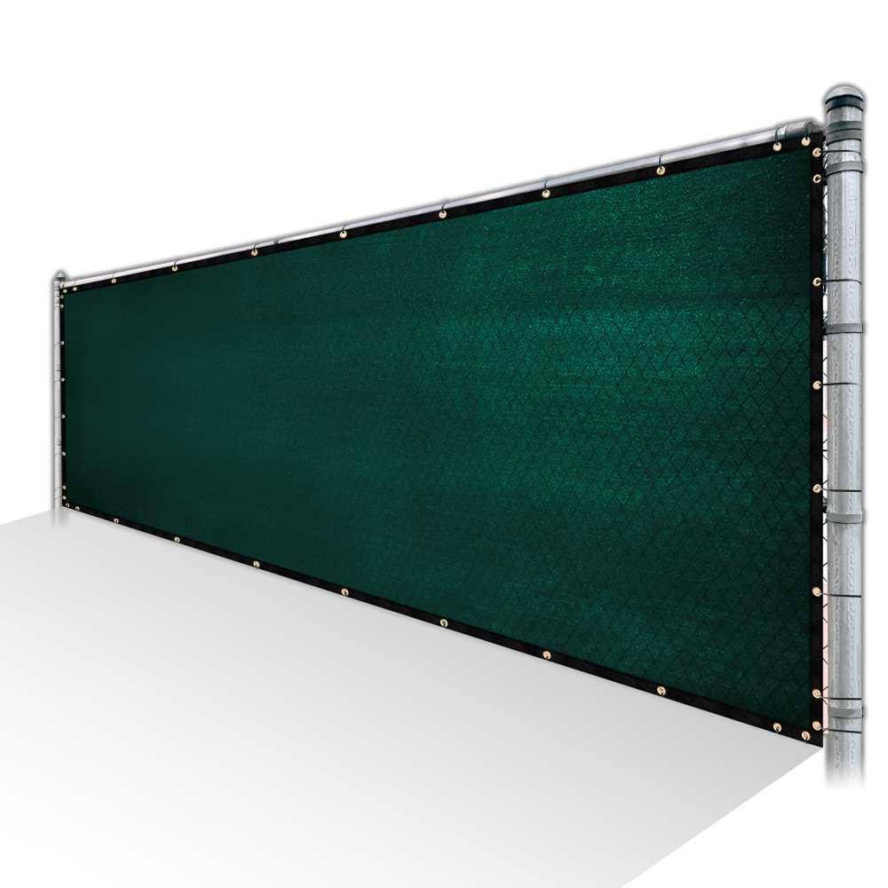Green Privacy Fence Screen HDPE Mesh Netting with Reinforced Grommets J26508