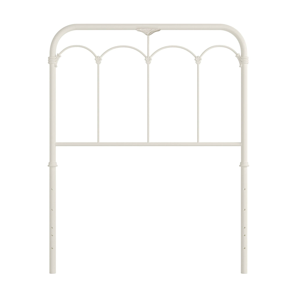 King Soft White Metal Headboard C178998