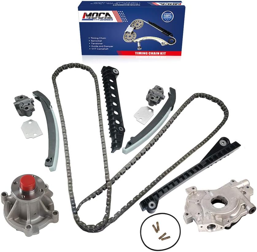 Timing Chain Kit with Water Pump & Oil Pump for Ford E-150 Econoline 2002-1997 & for Ford F-150 F-250 & for Ford Excursion 5.4L V8 SOHC R7768