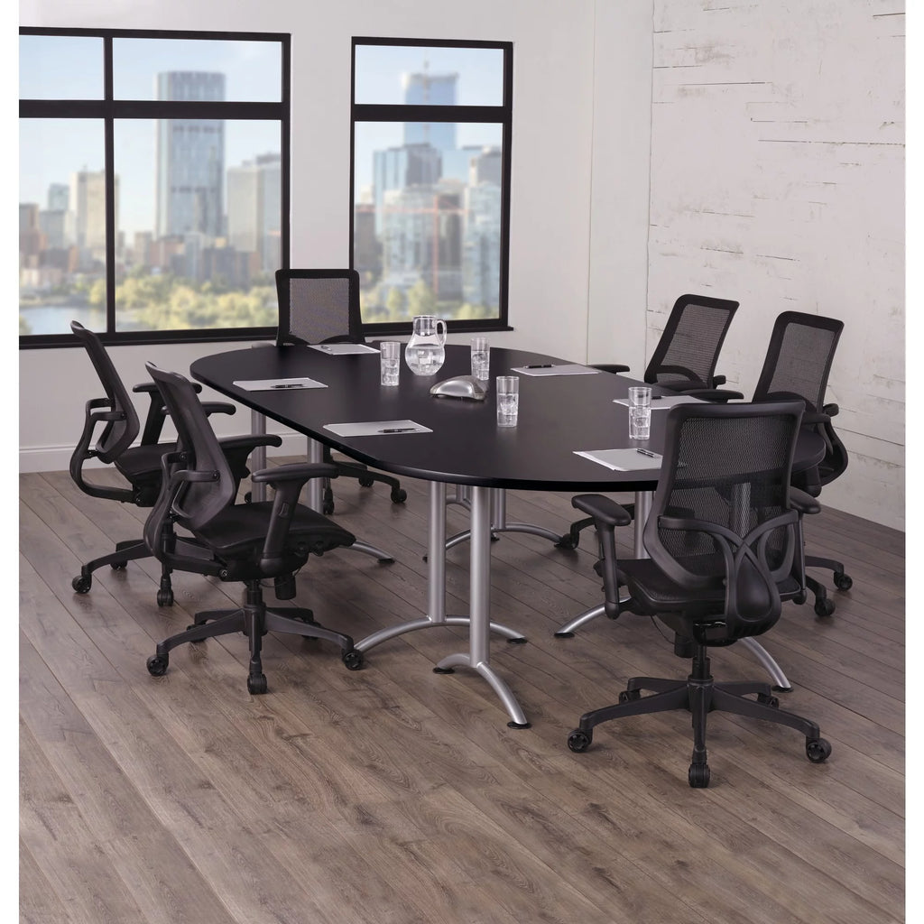 Black Ergonomic Mesh Mid-Back Task Chair C1435