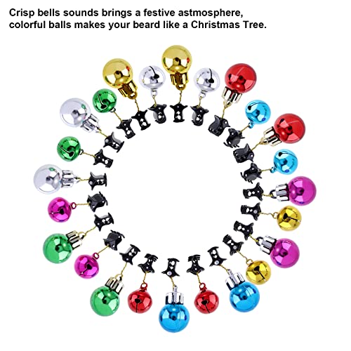 24 Pcs Christmas Beard Ornaments Set with Clips B643
