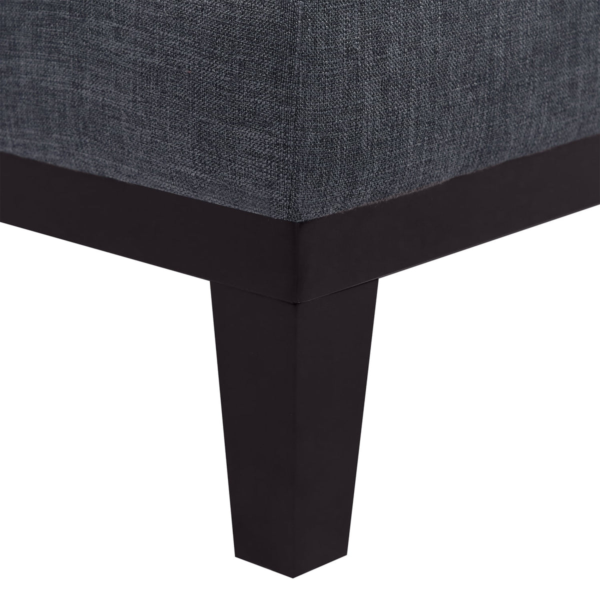 Gray Upholstered Sofa with Wooden Legs N4539