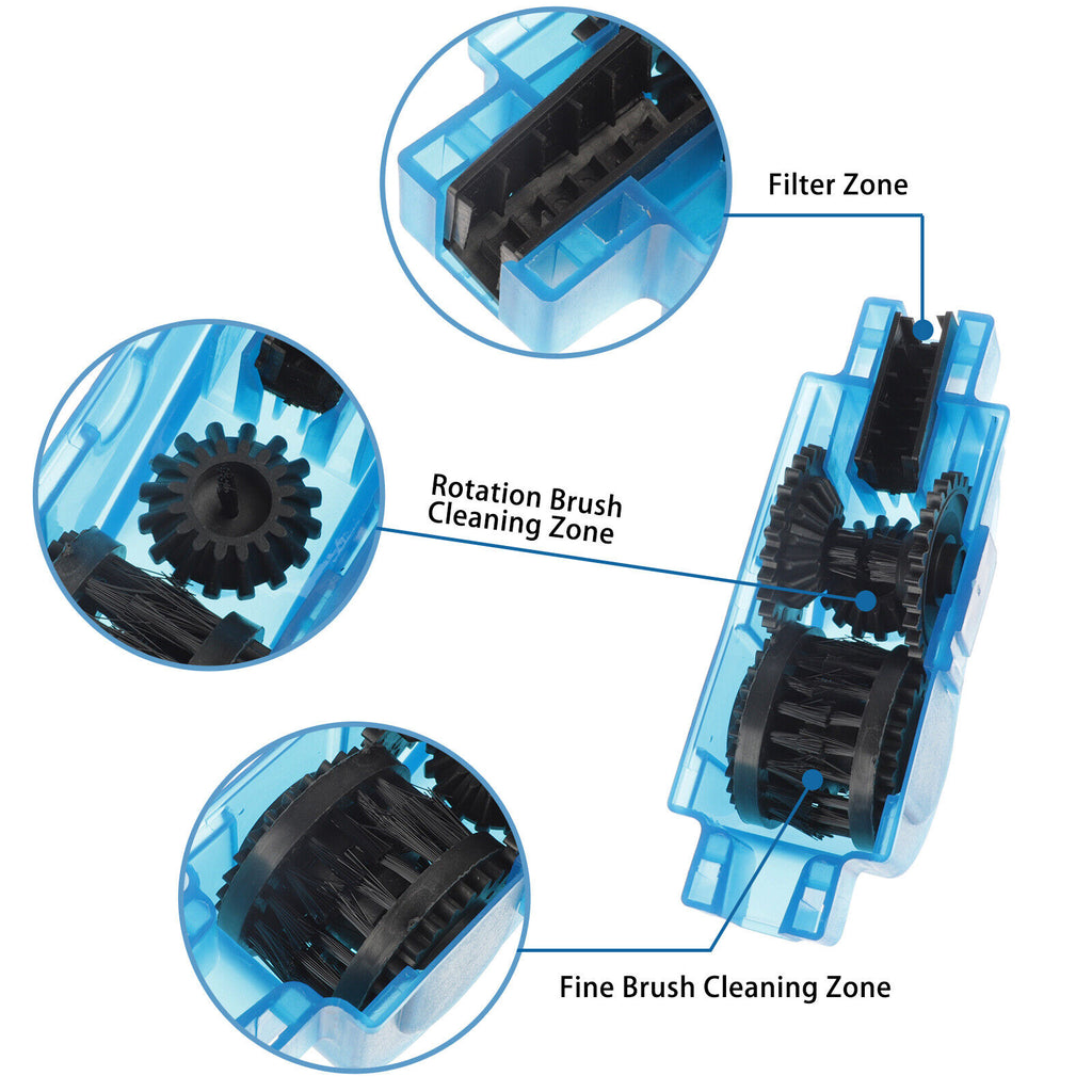 Bicycle Chain Cleaner Cleaning Brush Wheel Kit I801