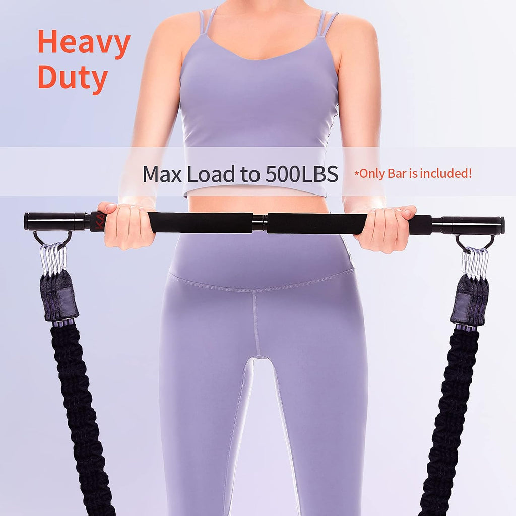 Resistance Band Bar with Easy Grip Foam, 43'' Length, Max Load 500lbs, Pack of 2 A70351