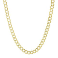 14K Yellow Gold 8MM Solid Cuban Curb Link Chain Necklaces Z145