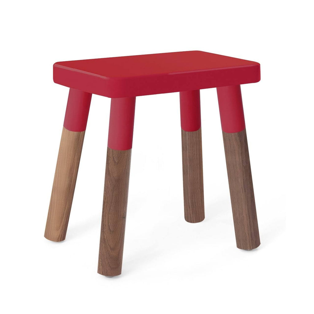 Set of 2 Wood Veneer Kids Chairs Walnut/Pink W578522