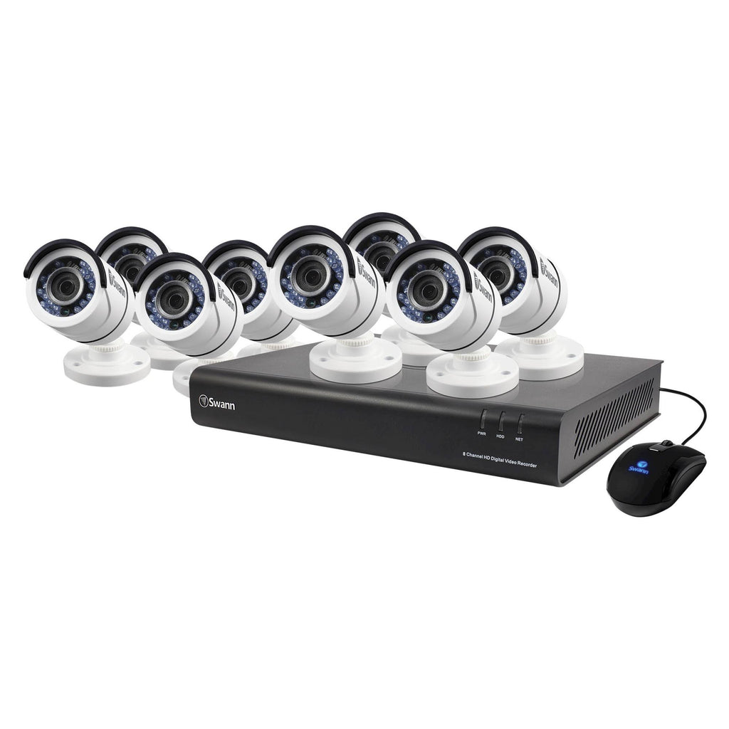 8-Channel 1080p DVR with 8 Cameras E724