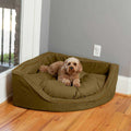 Overstuffed Corner Dog Bed I18667