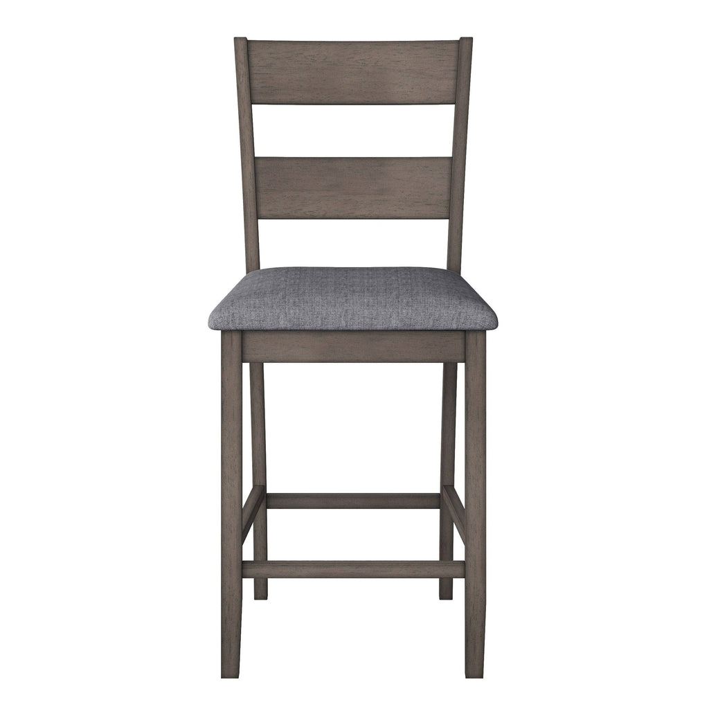 Washed Gray Counter Height Dining Chair Set of 2 G375