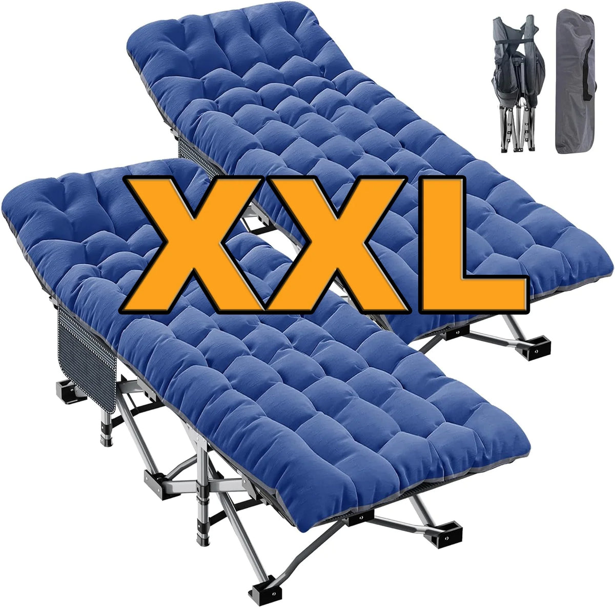 Folding Cot with 3.3 Inch Mattress and Carry Bag E156811