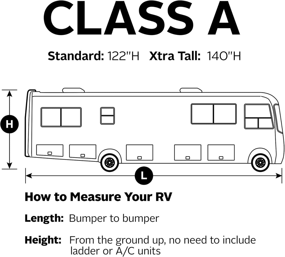 Class A RV Cover, Fits 33' - 37' RVs P497279