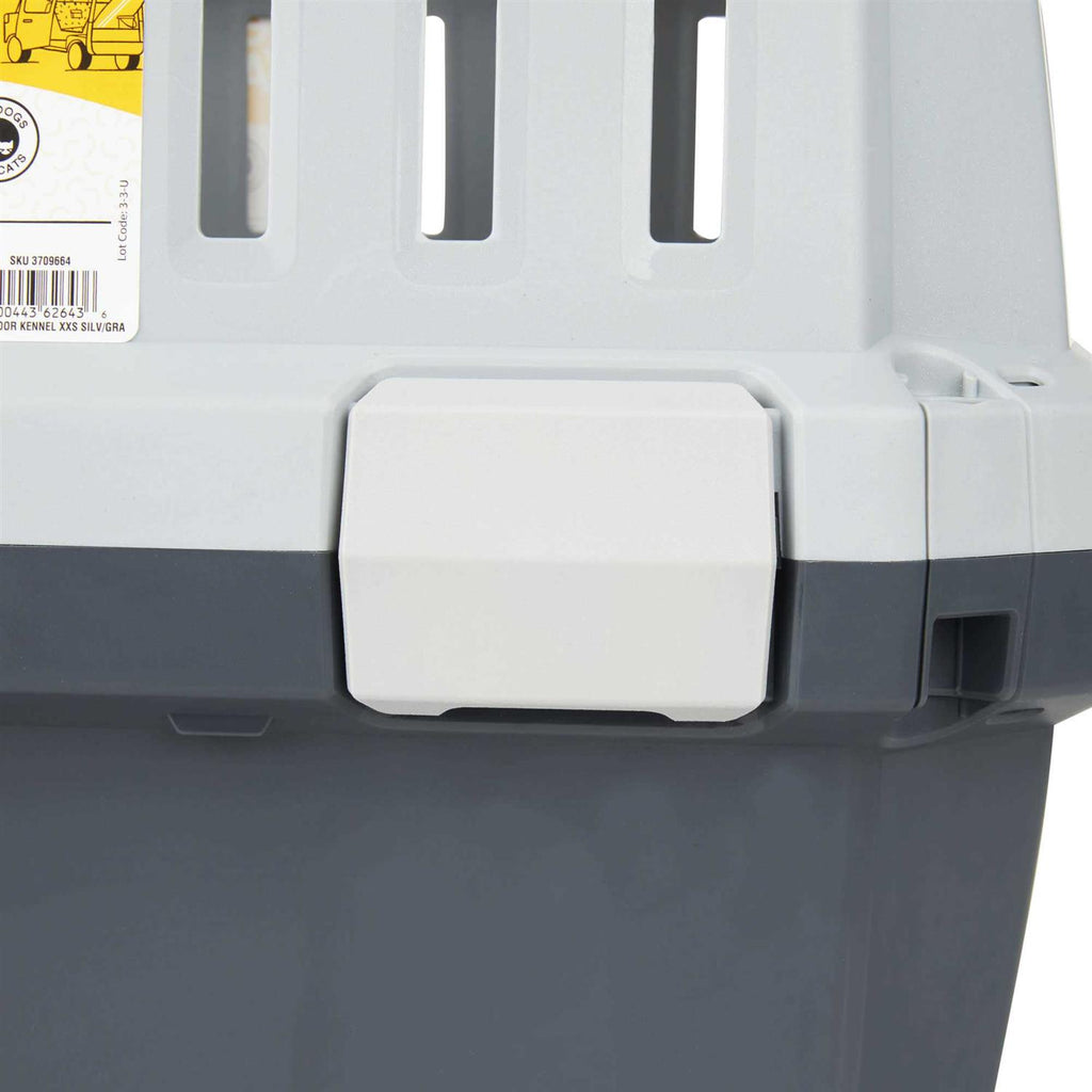 Grey 2-Door Pet Kennel S168430