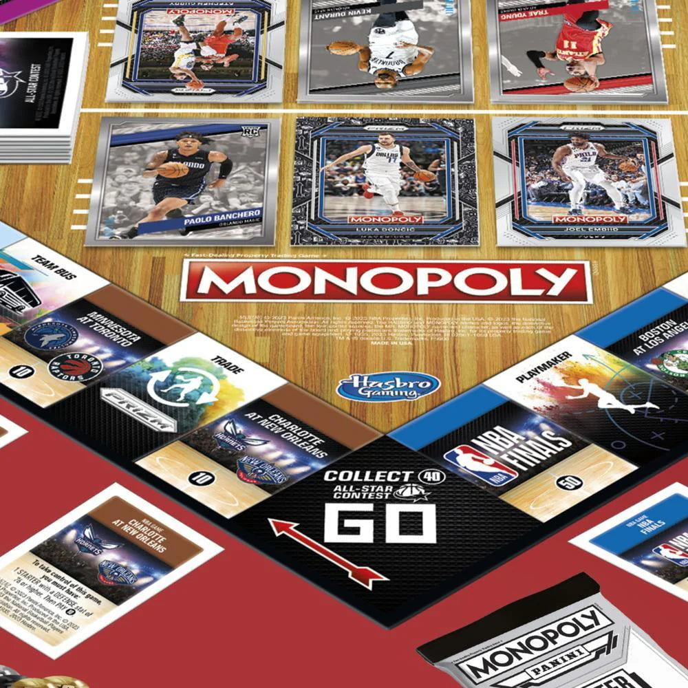 Monopoly Prizm NBA Edition Board Game with Trading Cards L194713