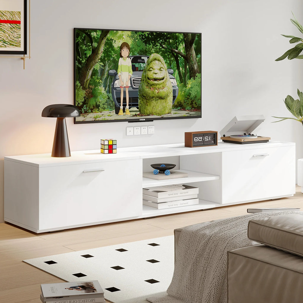 White Modern TV Stand for 55/65/70 Inch TVs I154