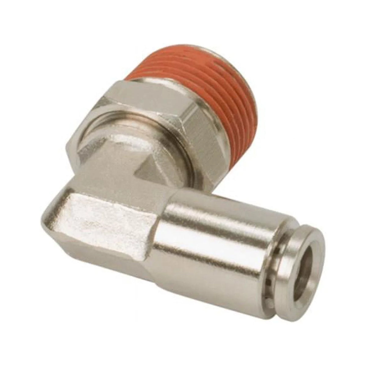 0.12 Male National Pipe to 0.25 in. Thread Airline 90 degree Swivel Elbow Fitting - 10 Piece E857