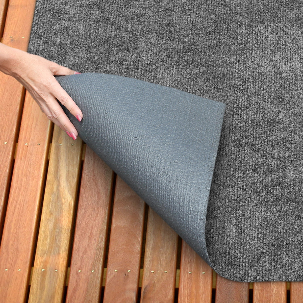 Gray Rubber Marine Backing Carpet Flooring O581904