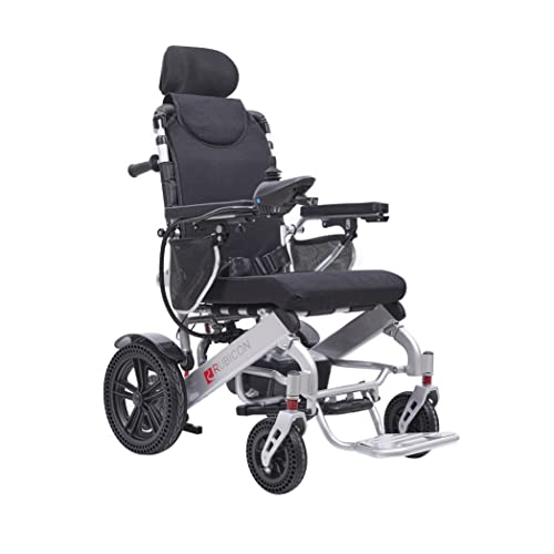 Reclining Foldable Electric Wheelchair with Dual 12AH Lithium Batteries O911