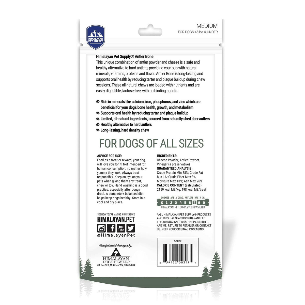 Antler Bone Dog Chew A2405