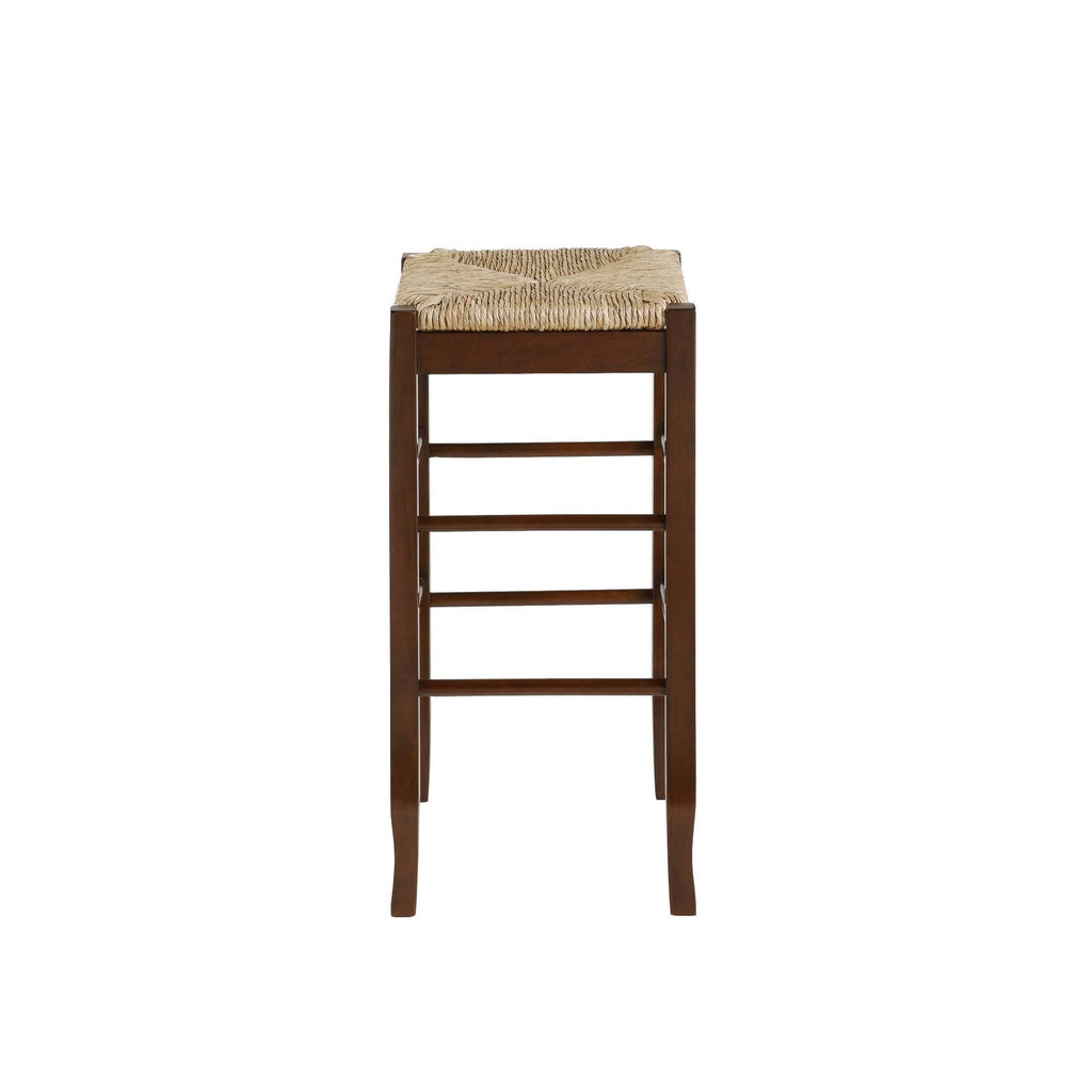 29x22 Square Rush Stool Cappuccino K858