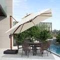10ft Square Cantilever Patio Umbrella N4640
