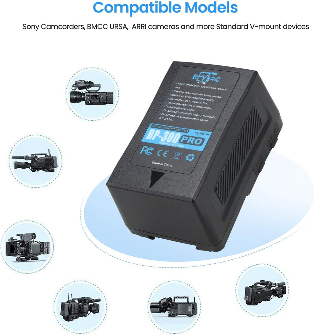 300Wh V Mount Battery with D-Tap Charger and Cable O933