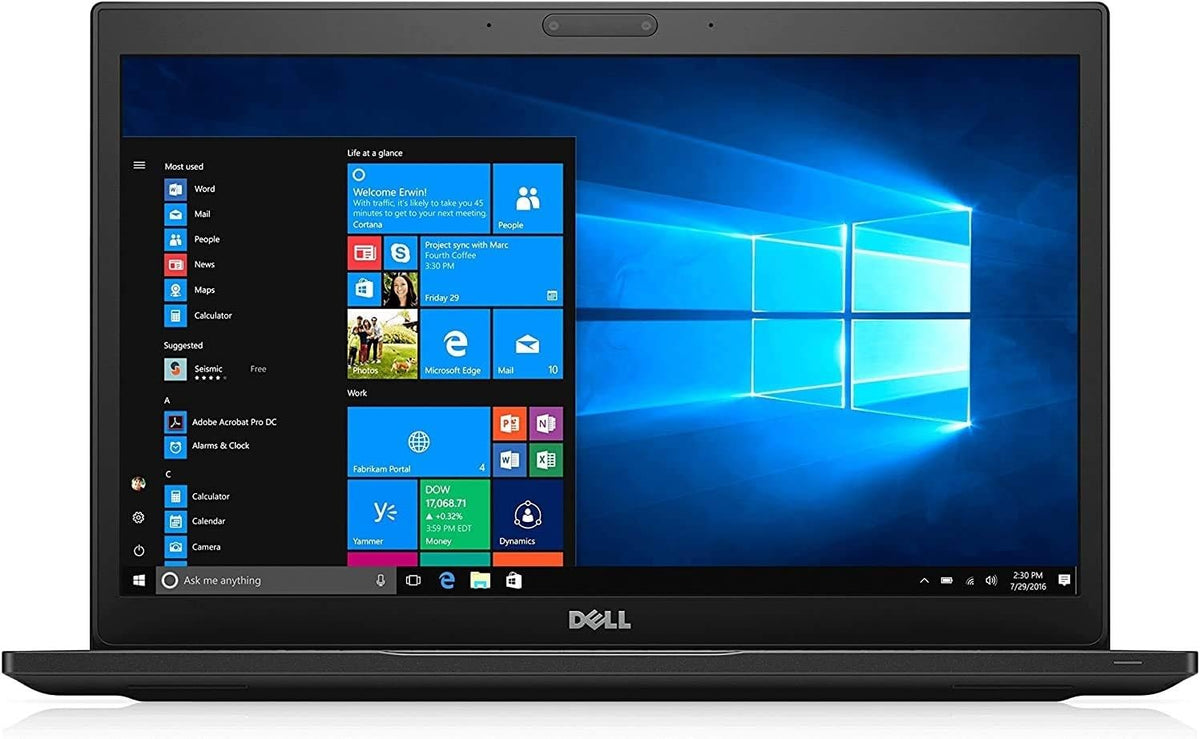Intel Core i5-7300U 16GB RAM 256GB SSD 14 HD Display Webcam Windows 10 Pro Laptop H206291