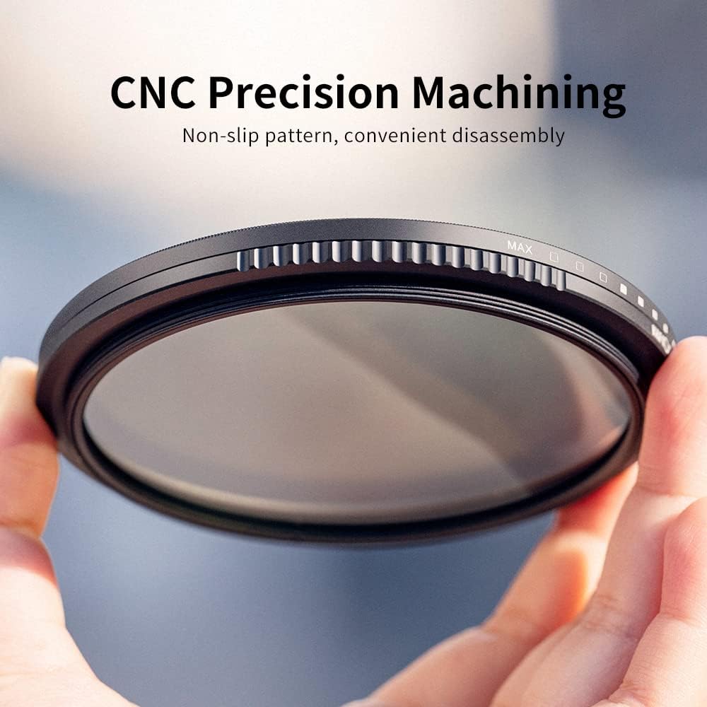 62mm Variable ND3-ND1000 Neutral Density Lens Filter with Multi-Layer Coatings Pack of 2 O3278